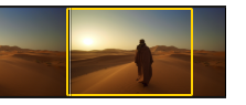 While this clip is over a minute in length, the few seconds highlighted in yellow can be keyworded separately.
