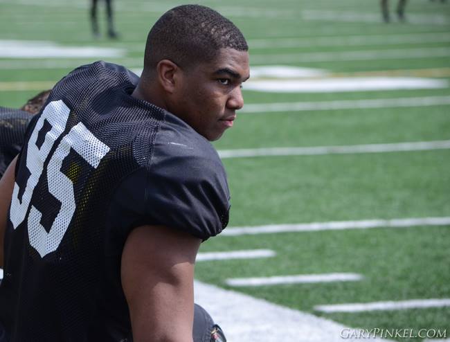 Rickey Hatley Watching 2014 Scrimmage.jpg