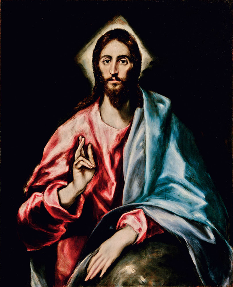 THE SAVIOR by El Greco, from the Apostles series, Toledo, Spain, circa 1608-1614. Photograph by Tomas Antelo, Instituto del Patrimonio Cultural de España . 