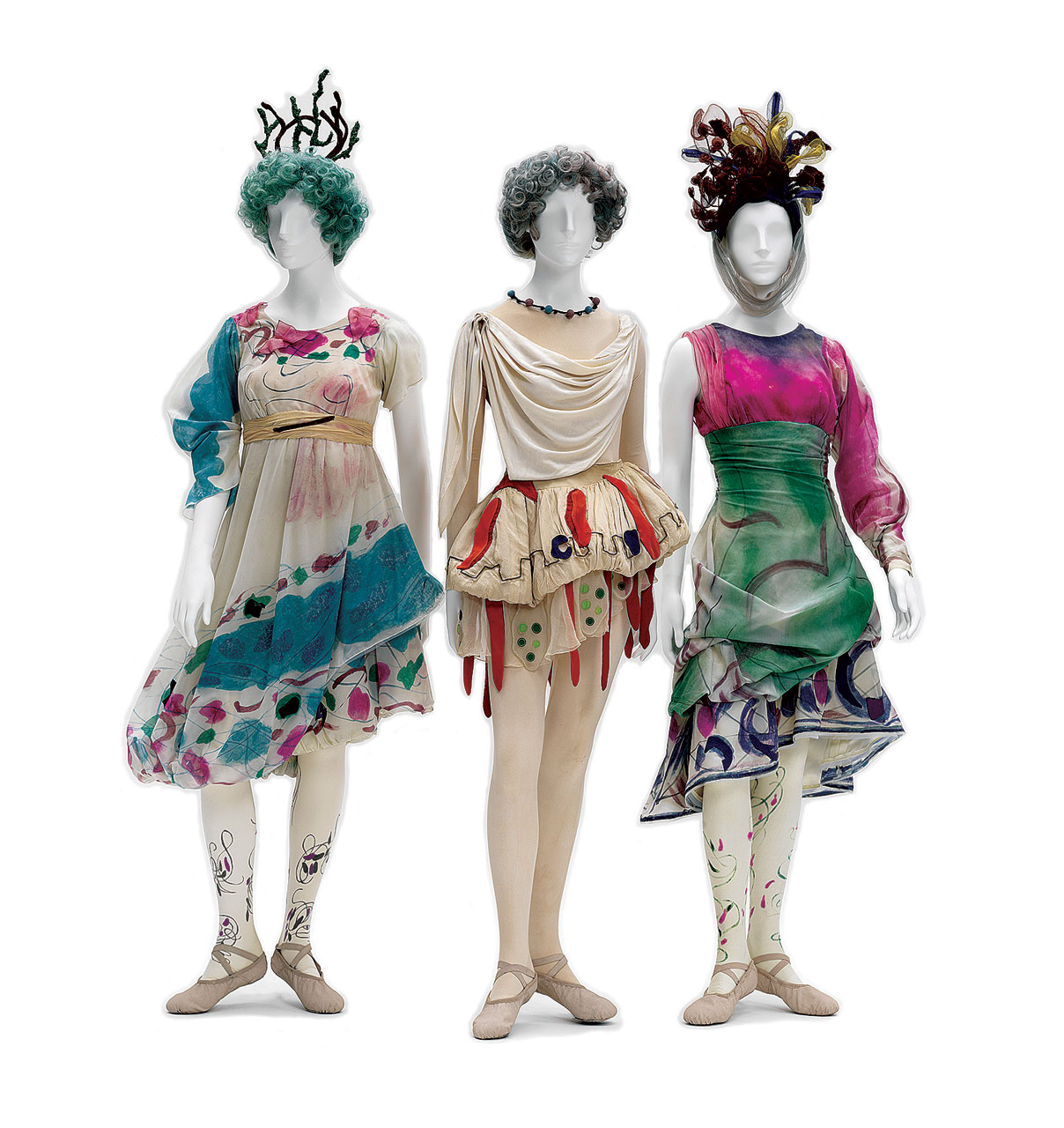 COSTUMES FOR “DAPHNIS AND CHLOÉ”: Shepherdesses, 1959. Opéra National de Paris.