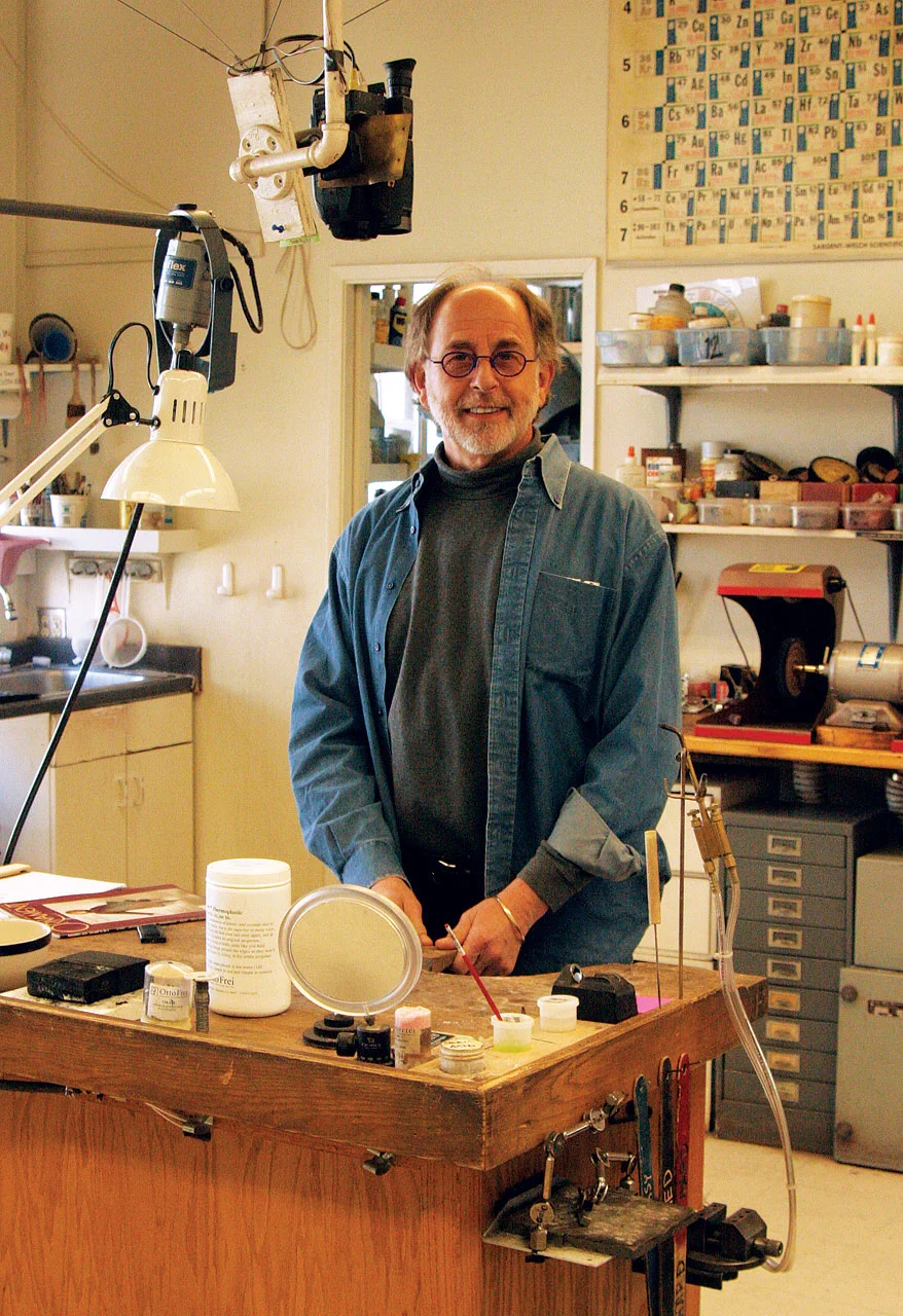 REVERE ACADEMY: Photograph of Revere in 2009, when Ornament staff Robert K. Liu and Patrick Benesh-Liu visited him at their Flatiron building.