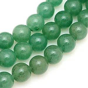 Green aventurine beads. CW