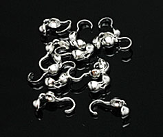 Bead tips used for securing cord to clasps. CW