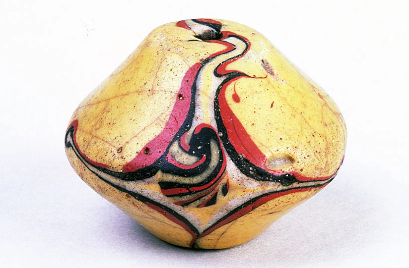Bodom bead with hotworked cruciform decoration. RKL