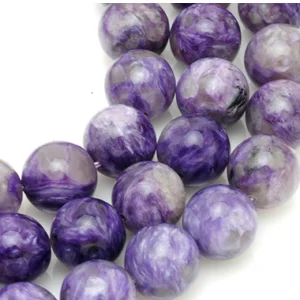 Charoite beads. CW