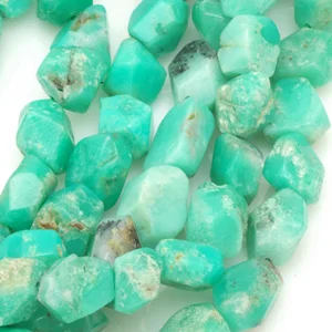 Australian chrysoprase beads. CW