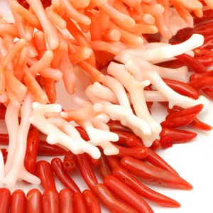 Various colors of natural branch coral. CW