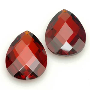 Cubic Zirconia briolette shaped pendants. CW