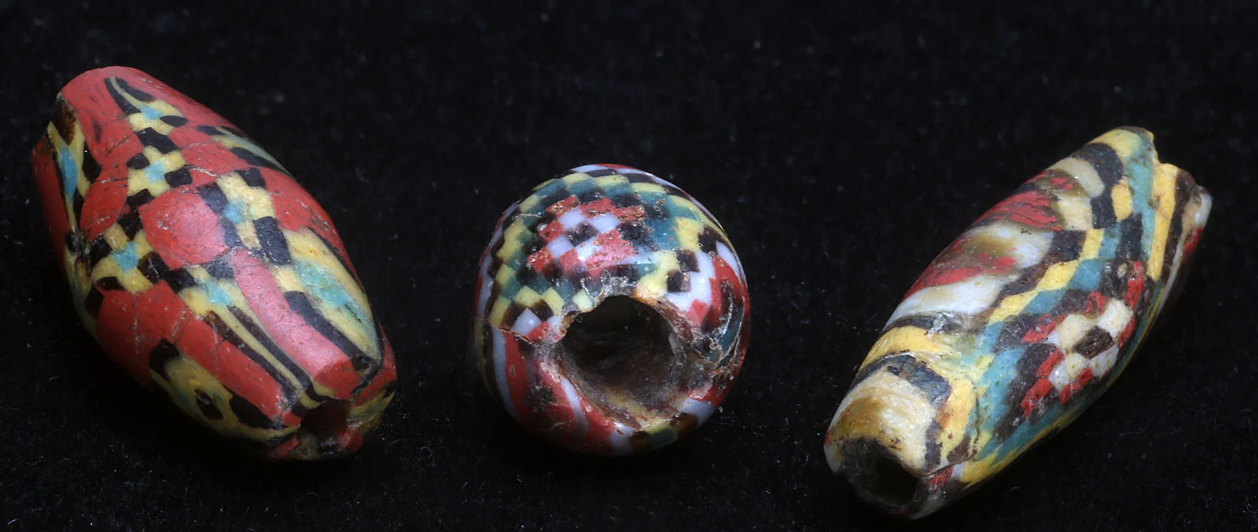 Chequer beads, not weathered, possibly same dating as previous image. Courtesy of B. Elias. RKL