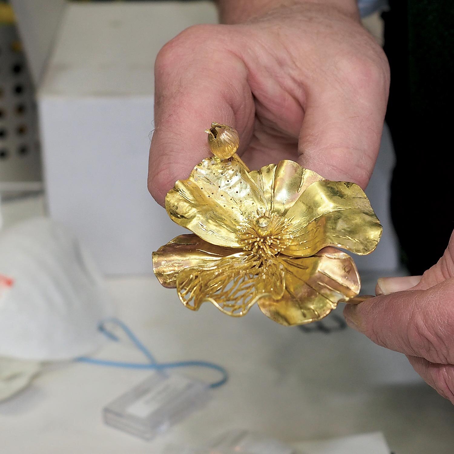 Sacred Heart of Virgin Mary  Brushed Aluminum Plate 7.5" X 5.5" Gold PVC Frame 