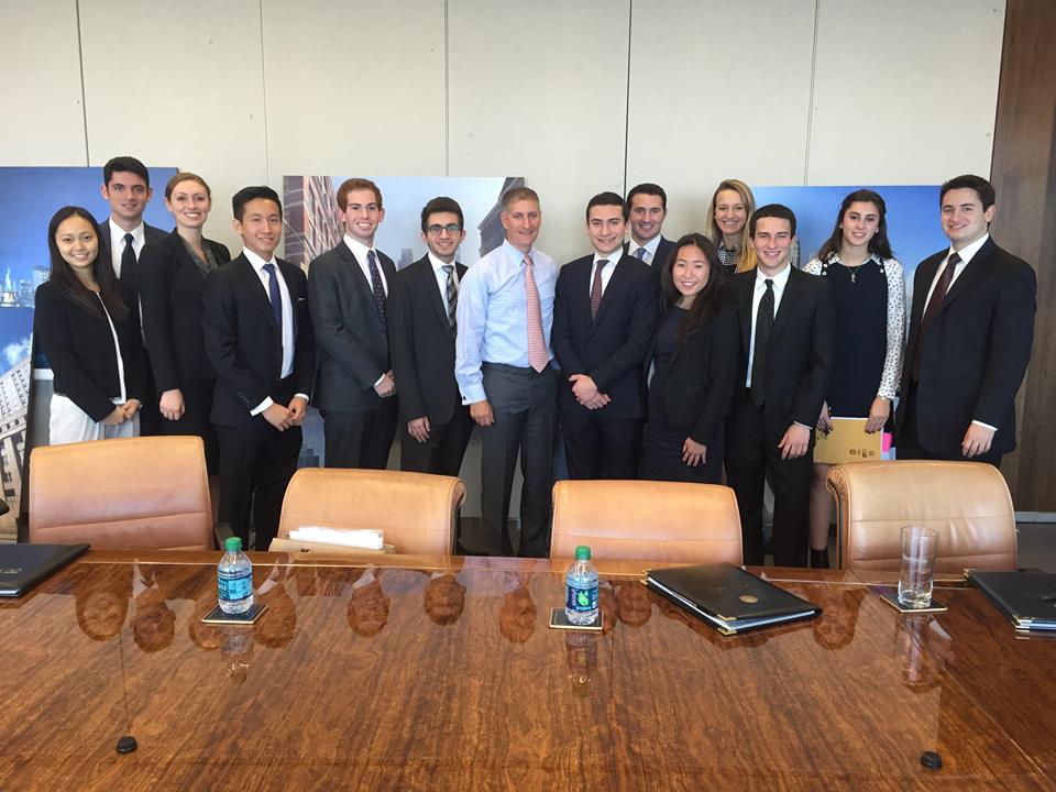 Members with Marty Burger of Silverstein Properties at the WTC 