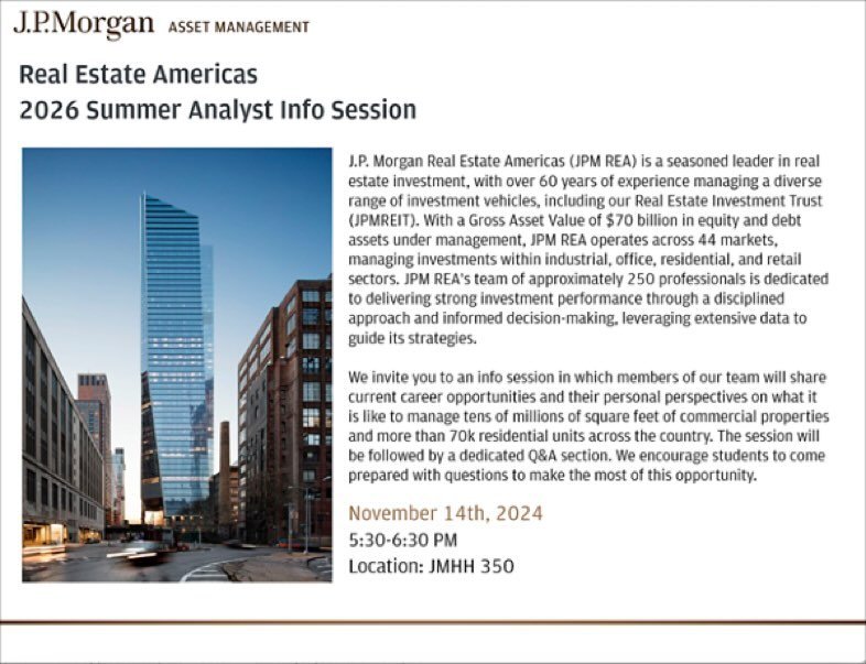 Upcoming info session