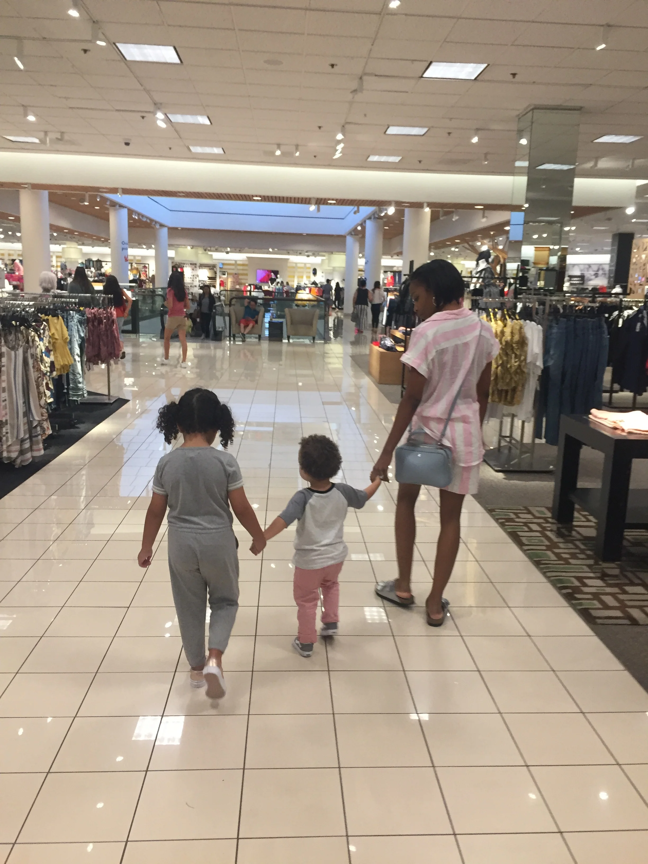 Mall strolling with the munchkins