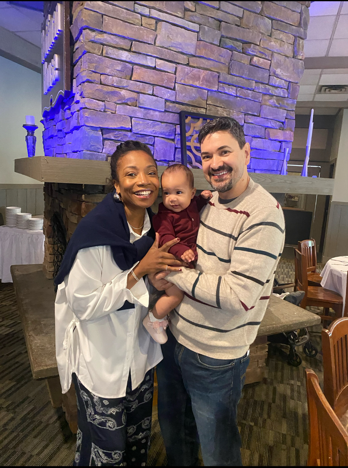 Celebrating Grandma Kathy's birthday in Rockford