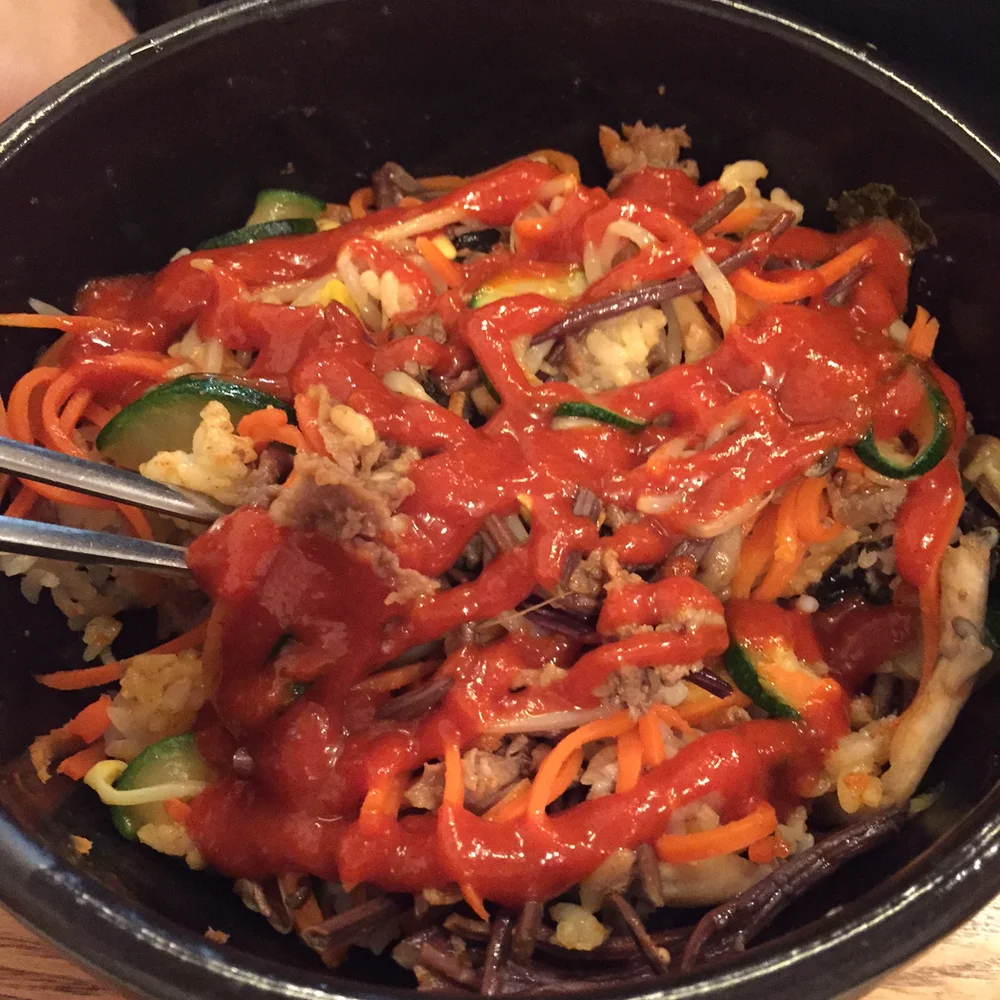 Sauce + Bibimbap = YUMMO!