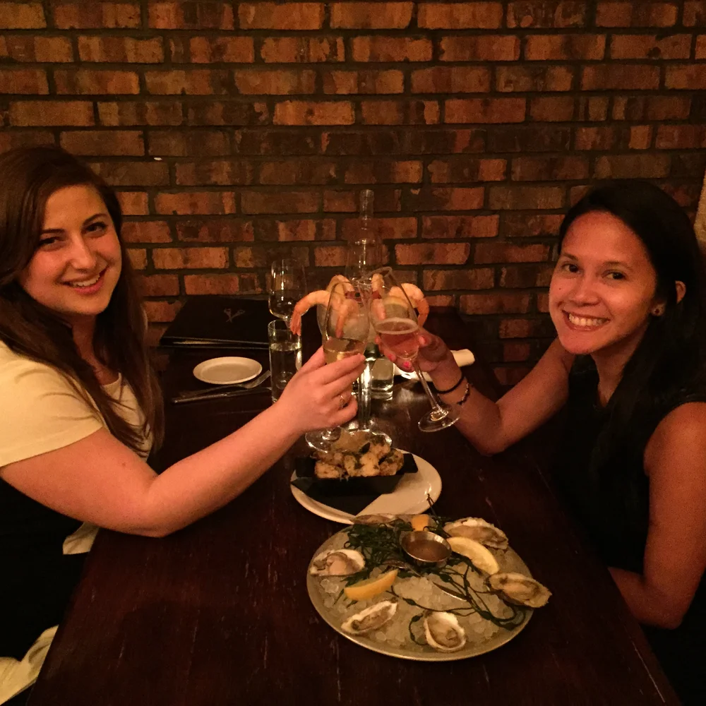 Skye & I...all smiles...cheers to that!