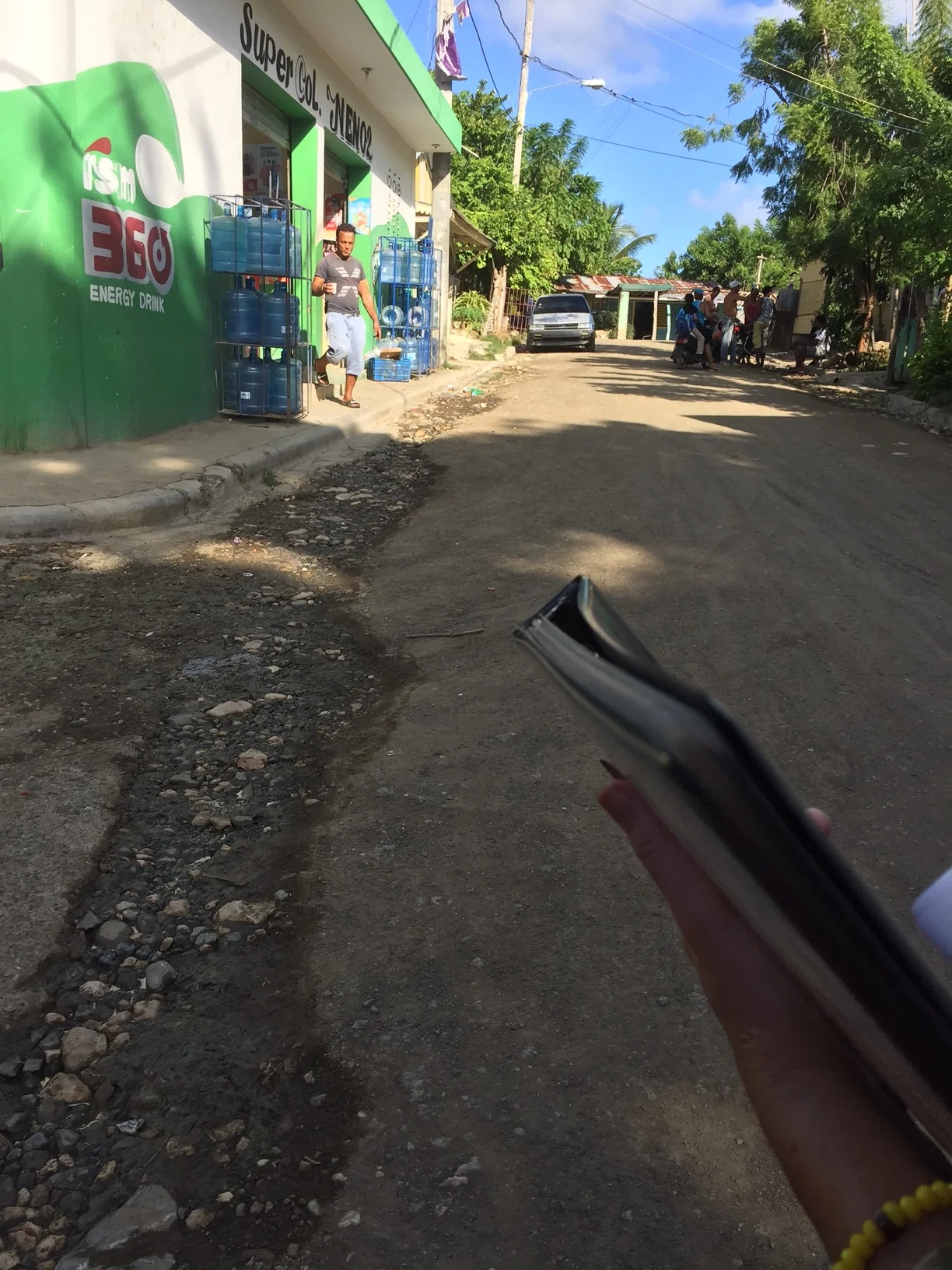 Walking through the community