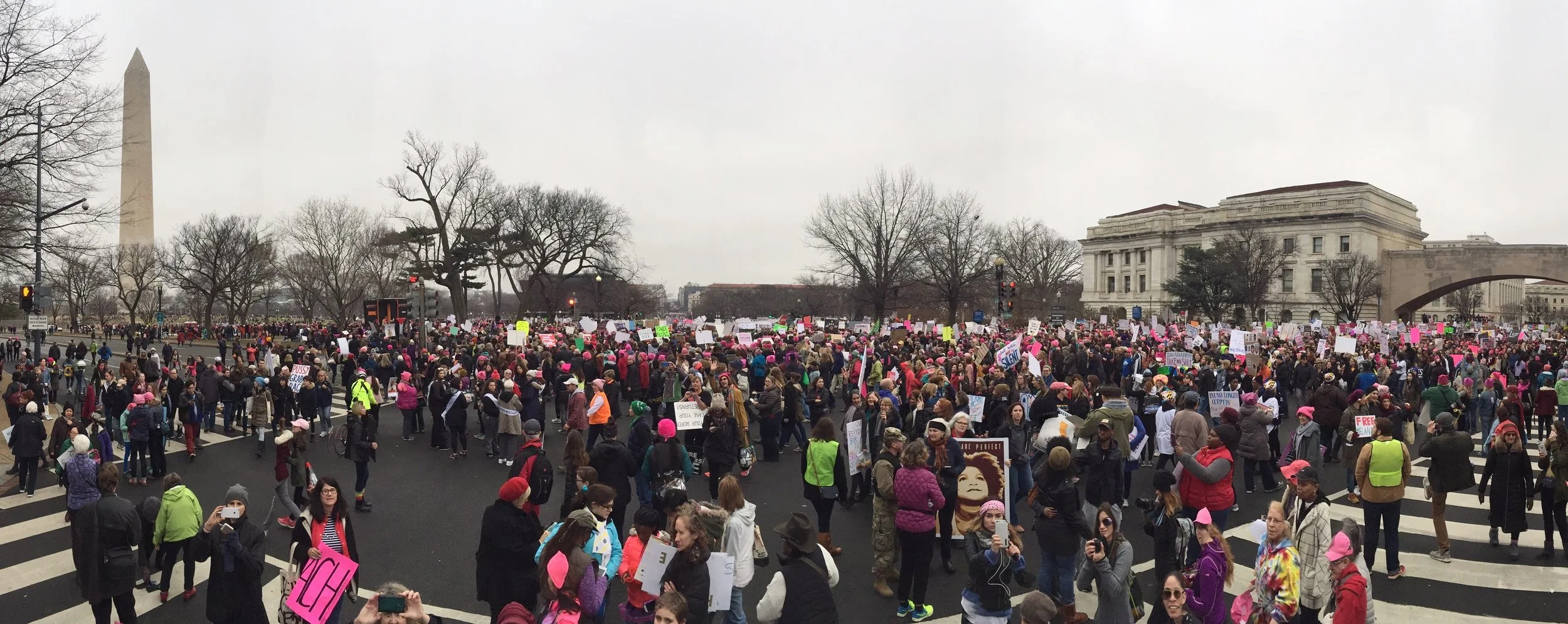 A soldier was helping passerbys take this panorama shot (14th & Independence) from her tank. She could not have been friendlier and was happily taking photos for everyone and with everyone who asked.