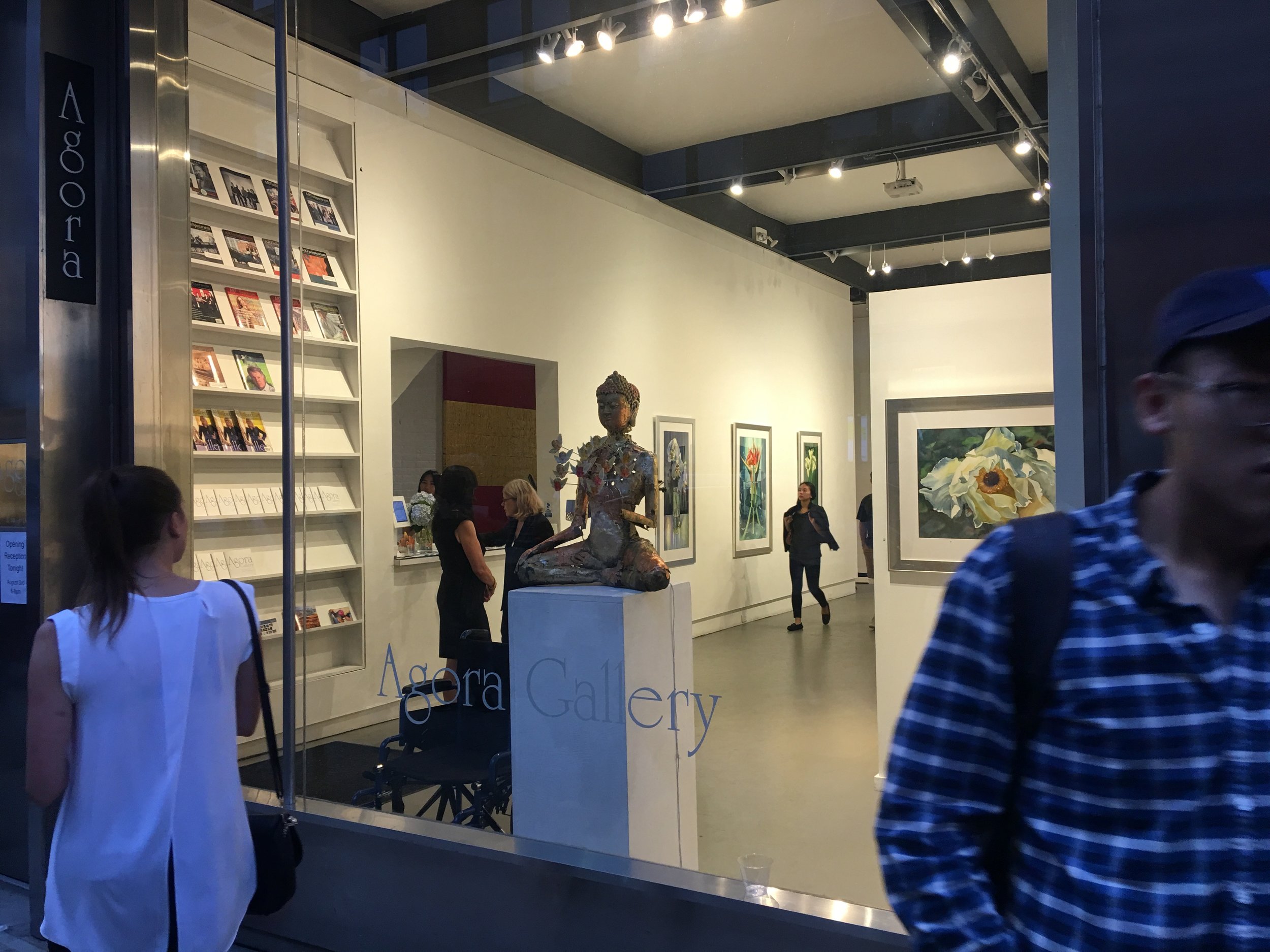 All set for the Opening Reception at Agora Gallery, New York