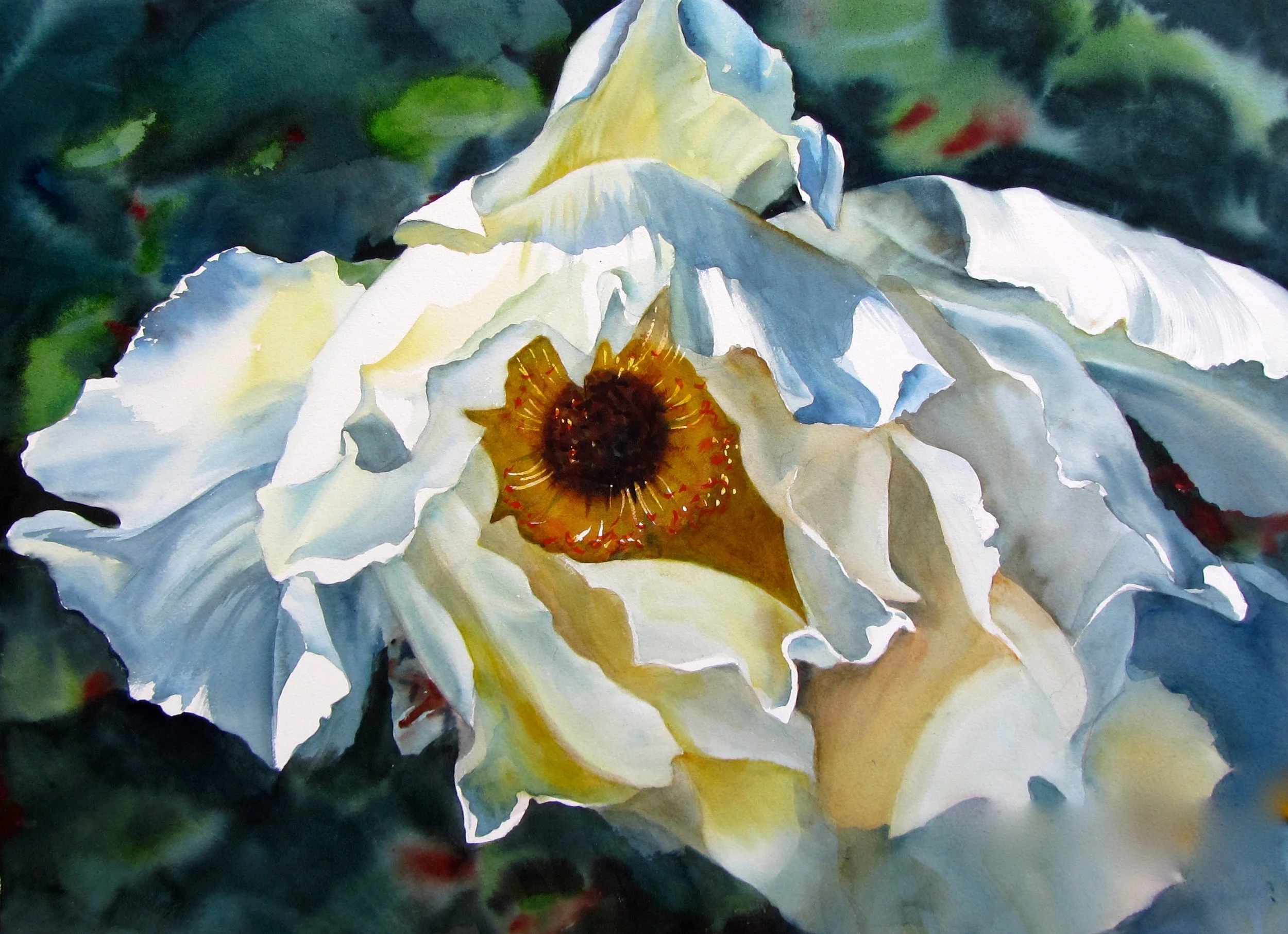Eyeing You 2014, Watercolour, 52x76cm
