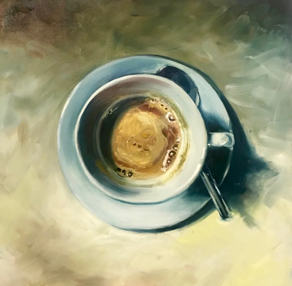 Buongiorno, Oils on Canvas, 50x50cm