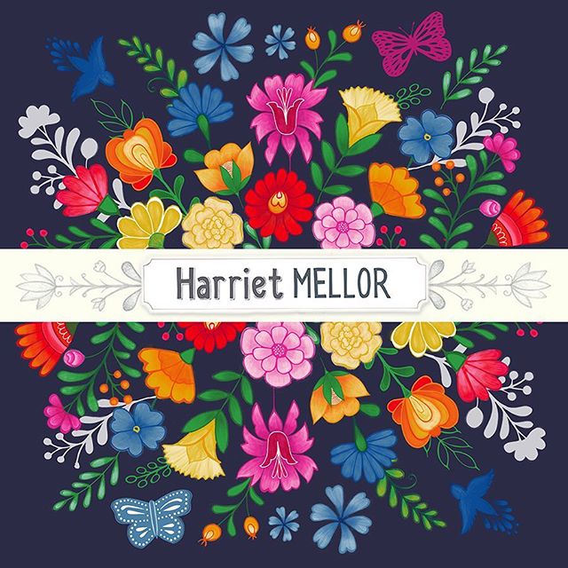 I am in the process of updating my website and all my logos in preparation for Blueprint 2. Here is a version with a dark background! #blueprintshow #blueprintshows #artlicensing #createeveryday #floral #dscolor #flashesofdelight #illustration #harri