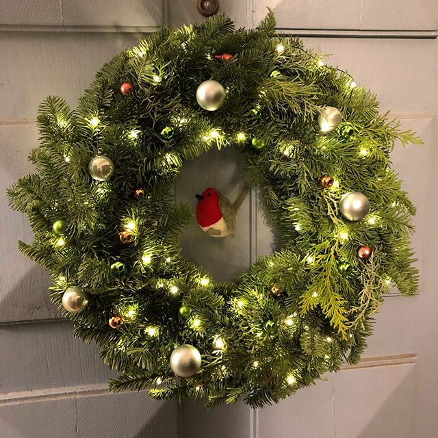 Getting in the spirit! #christmas #wreathmaking #holidaydecor #frontdoordecor #merrychristmas