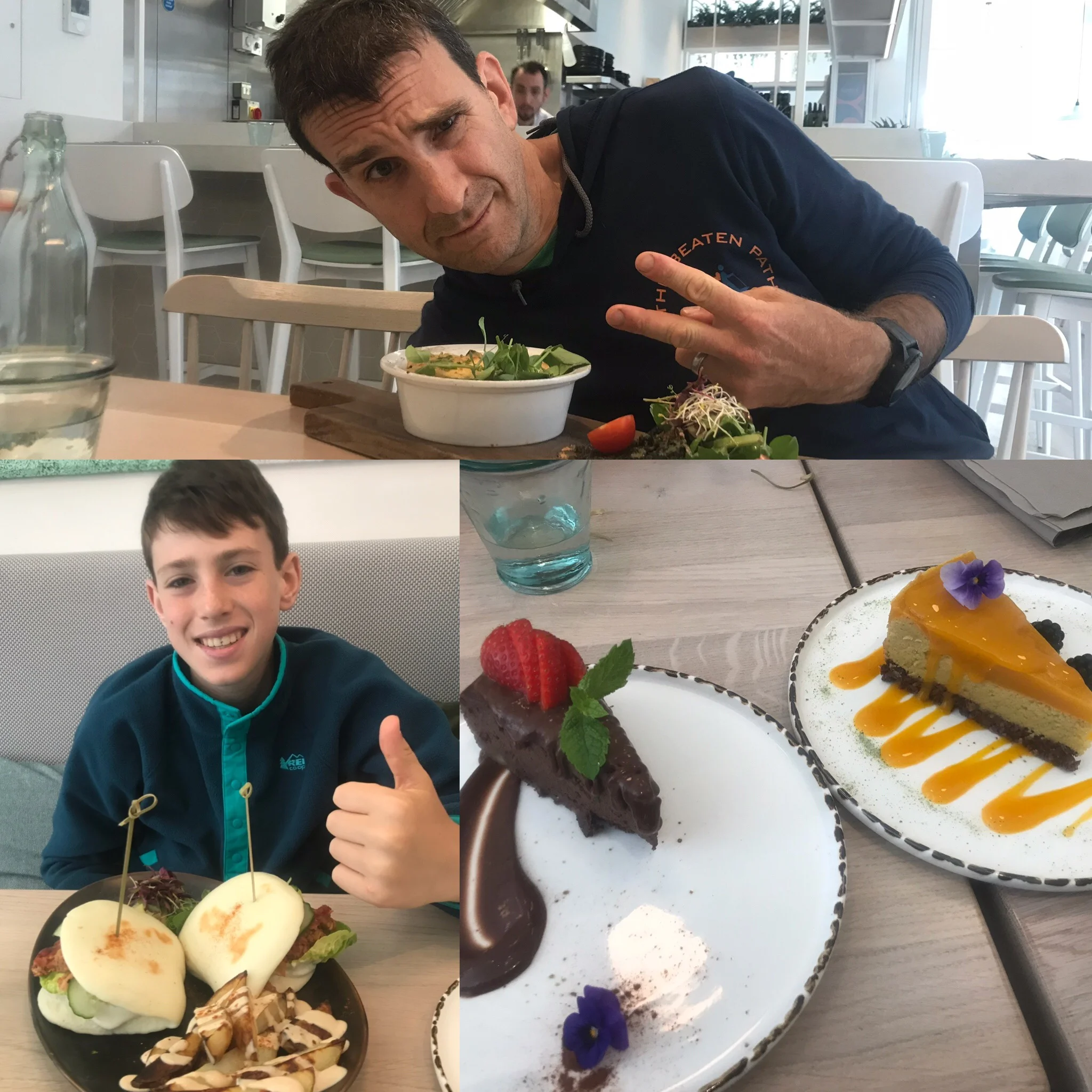 Lunch was great though as was the obligatory dessert.