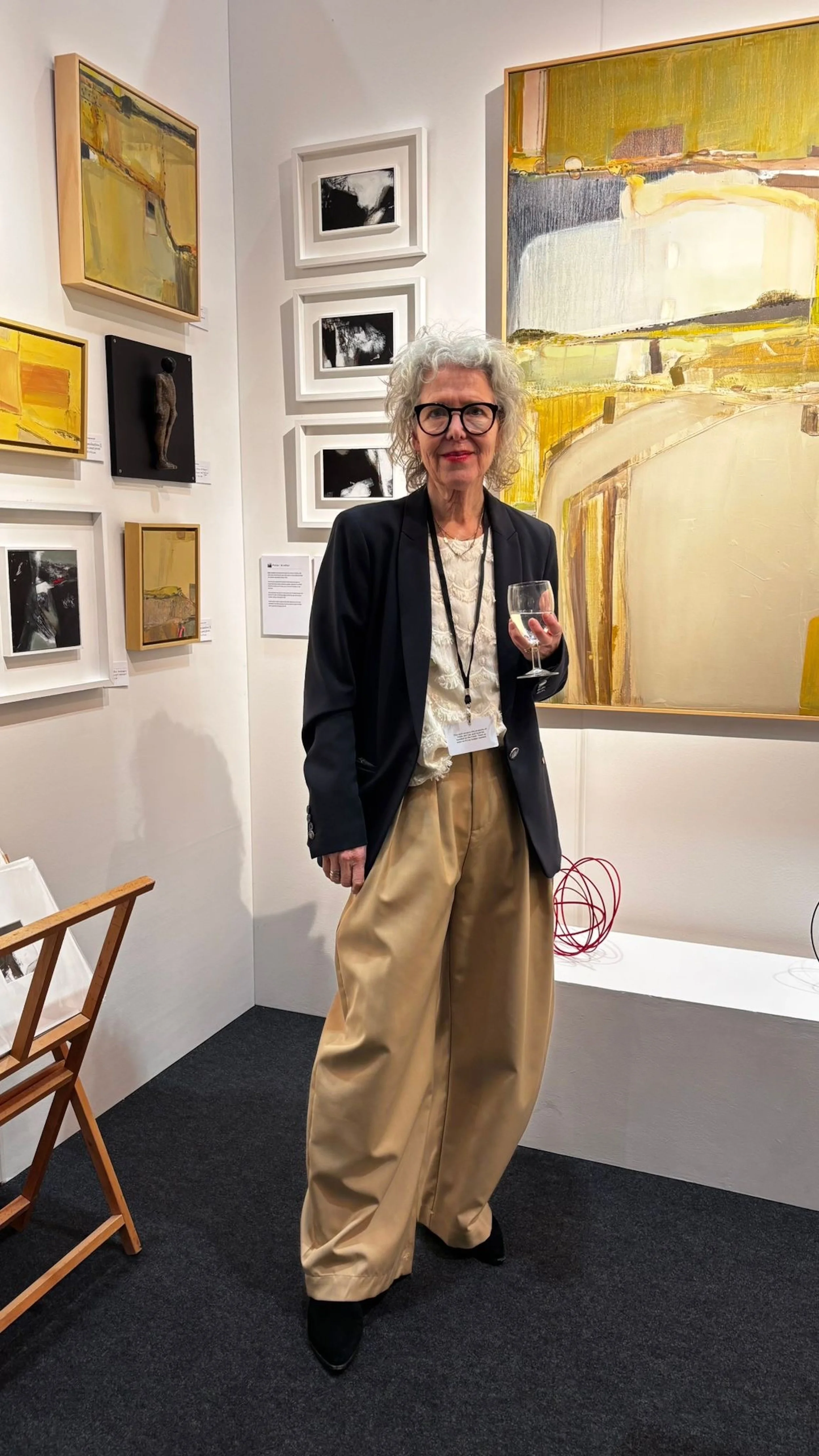 Artist Jo Watters-Pawlowski at Fresh Art Fair 2026 PV Portrait.JPG