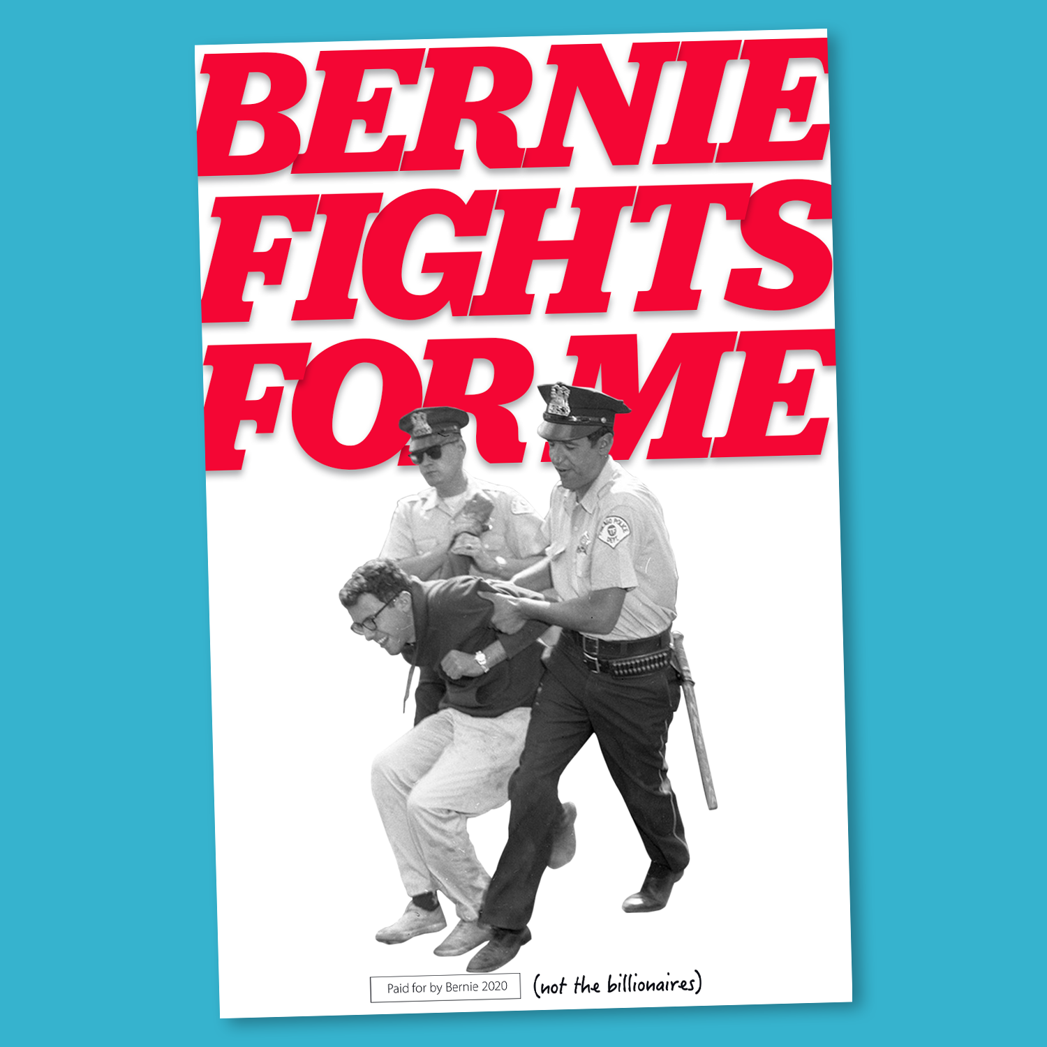 Bernie Fights For Me Sticker