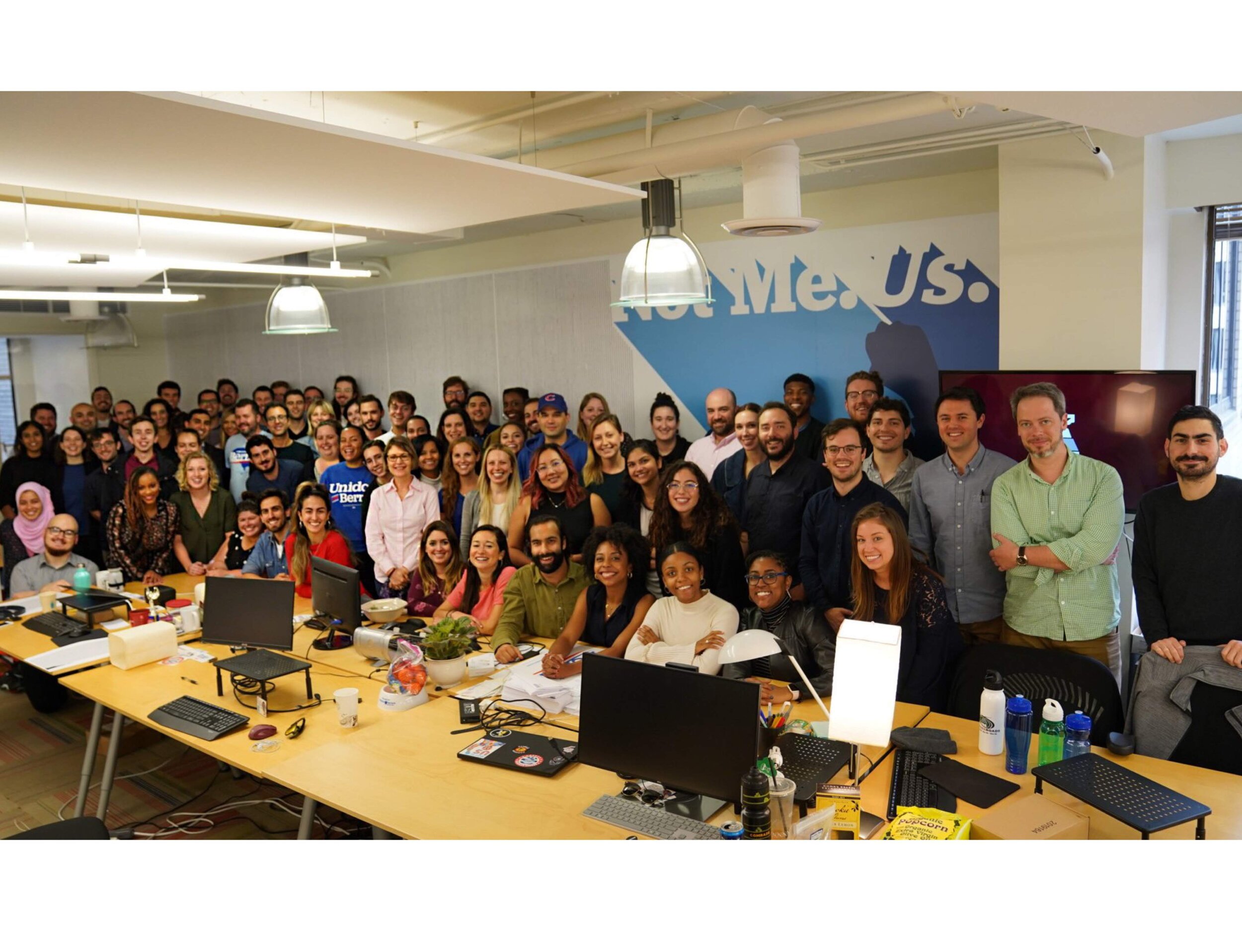 DC staff with the wall