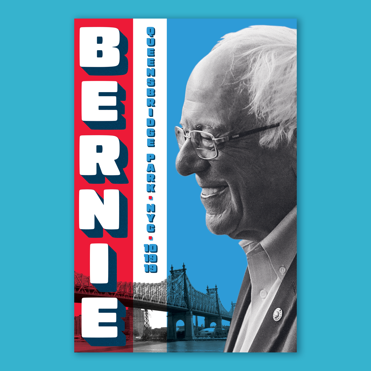 'Bernie's Back' Rally Poster