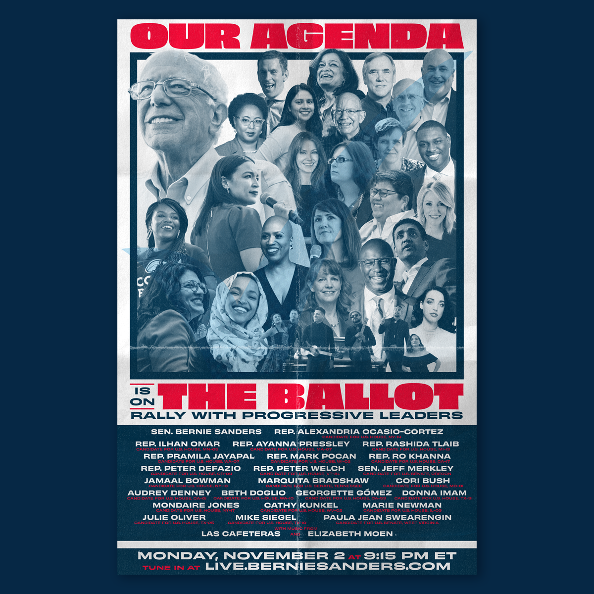 'Our Agenda Is On The Ballot' Rally Poster