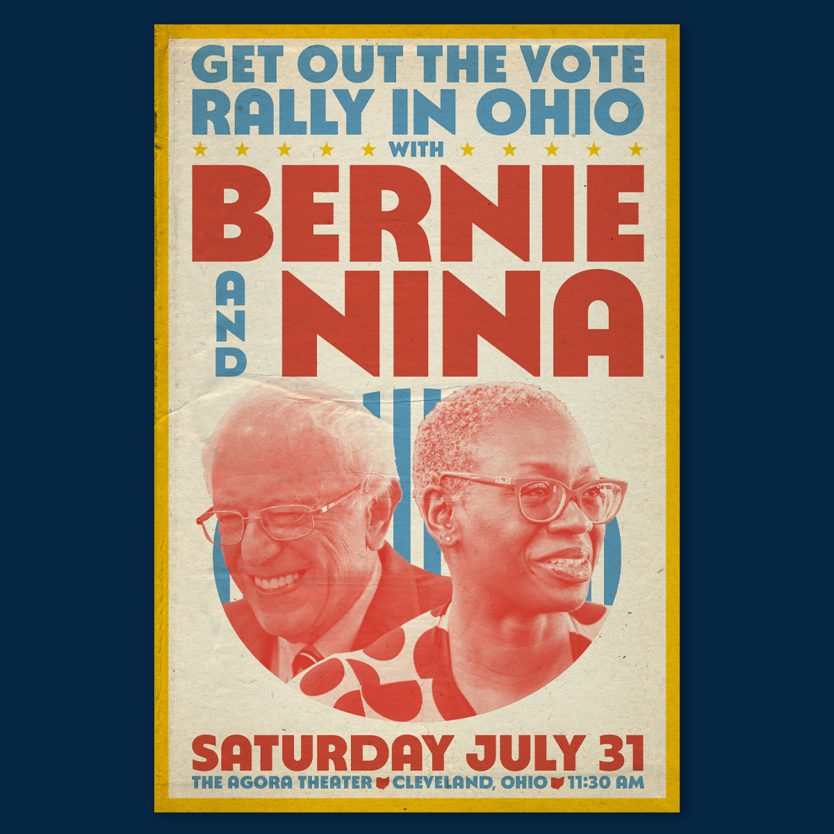 'Get Out The Vote in Ohio' Rally Poster