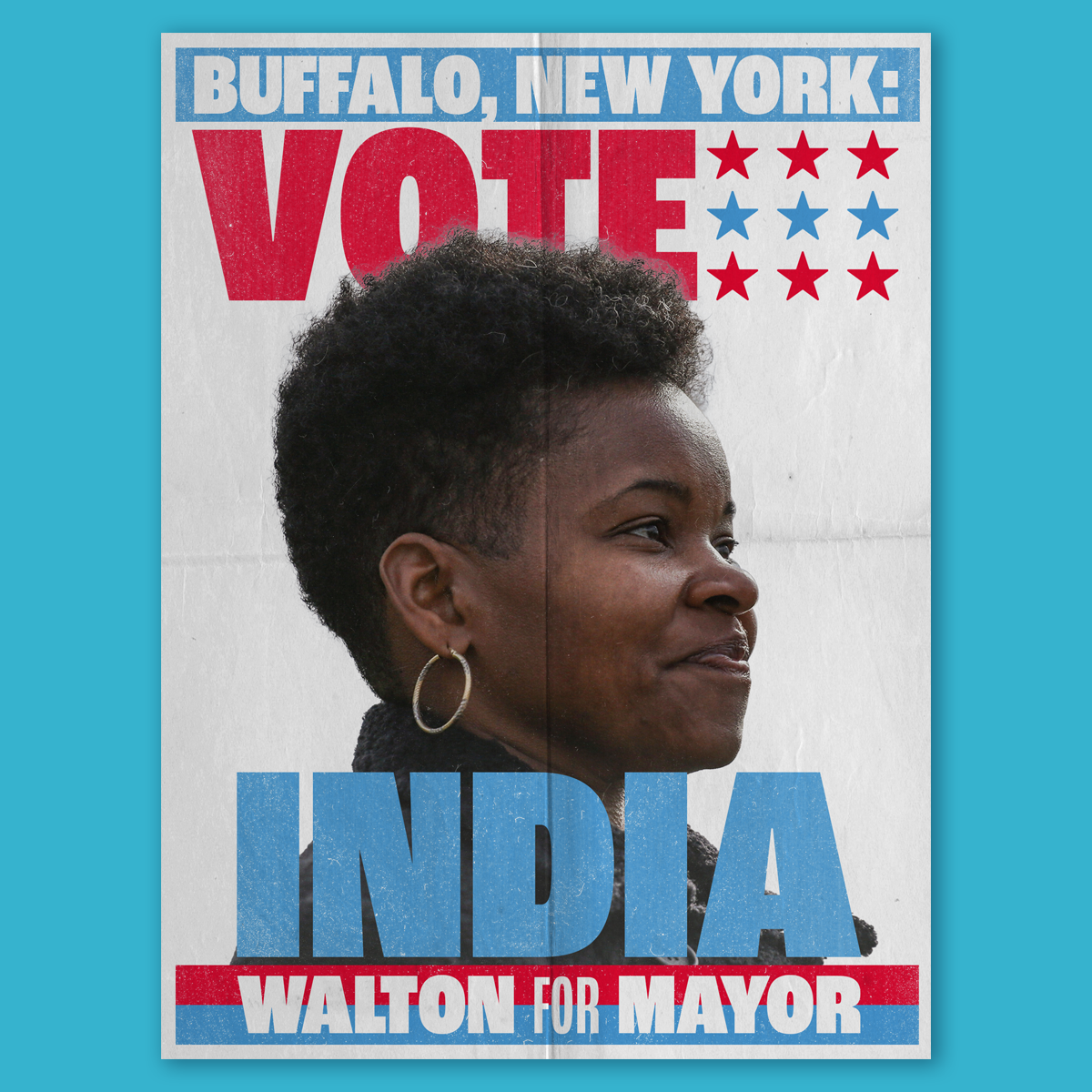 'Vote for India Walton in Buffalo' Poster