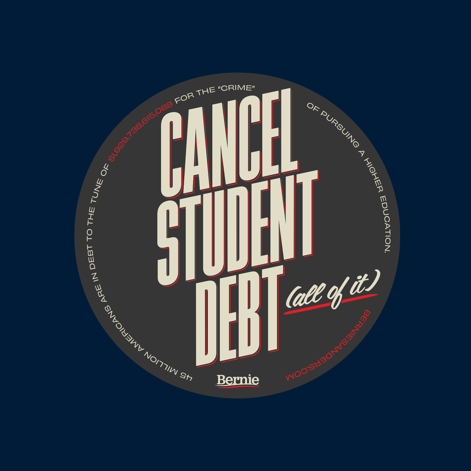 'Cancel Student Debt' Sticker