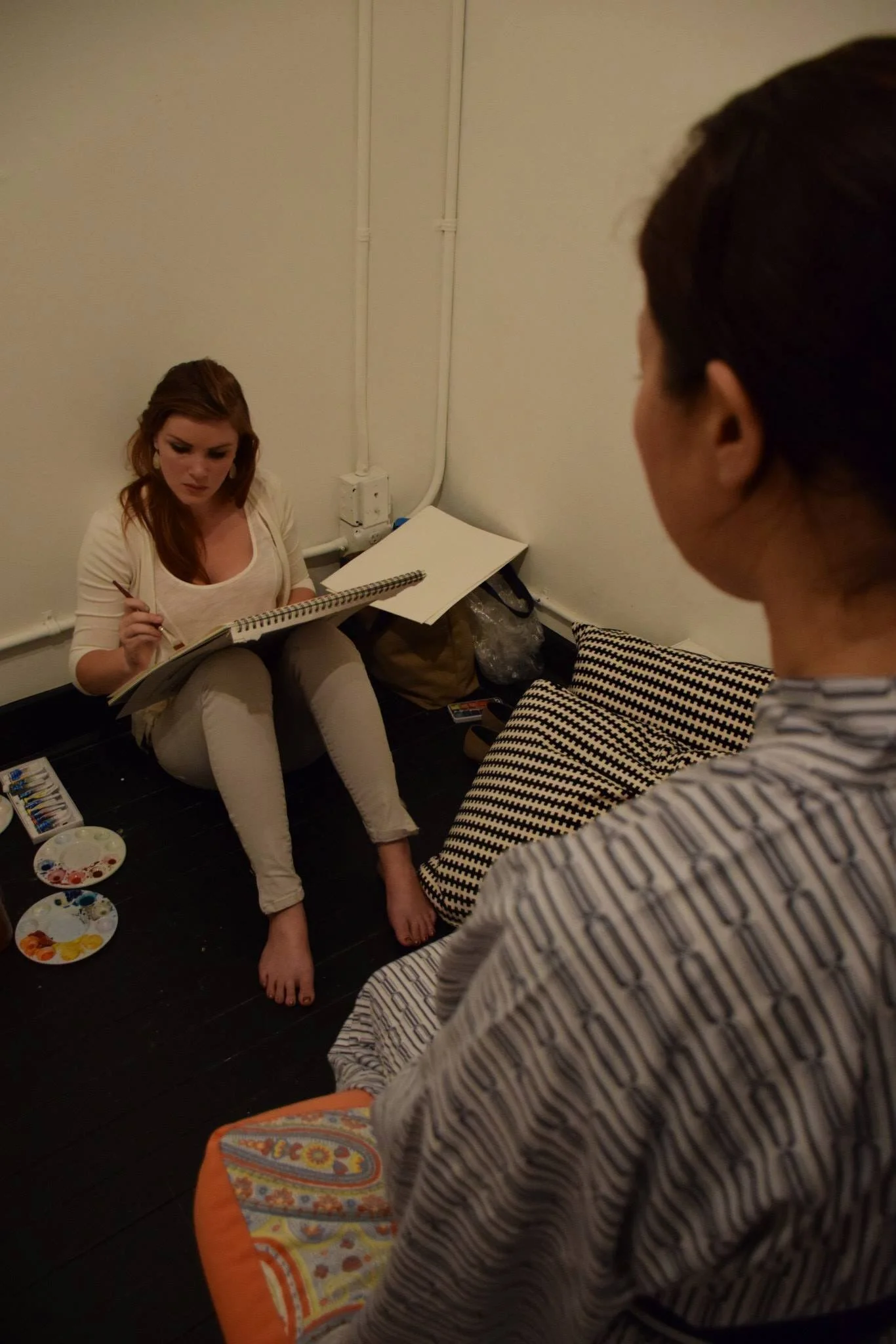 Akiko Masker poses for a portrait by Featured Artist, Ursula Beck. © Miko Kuro’s Midnight Tea, 2014.