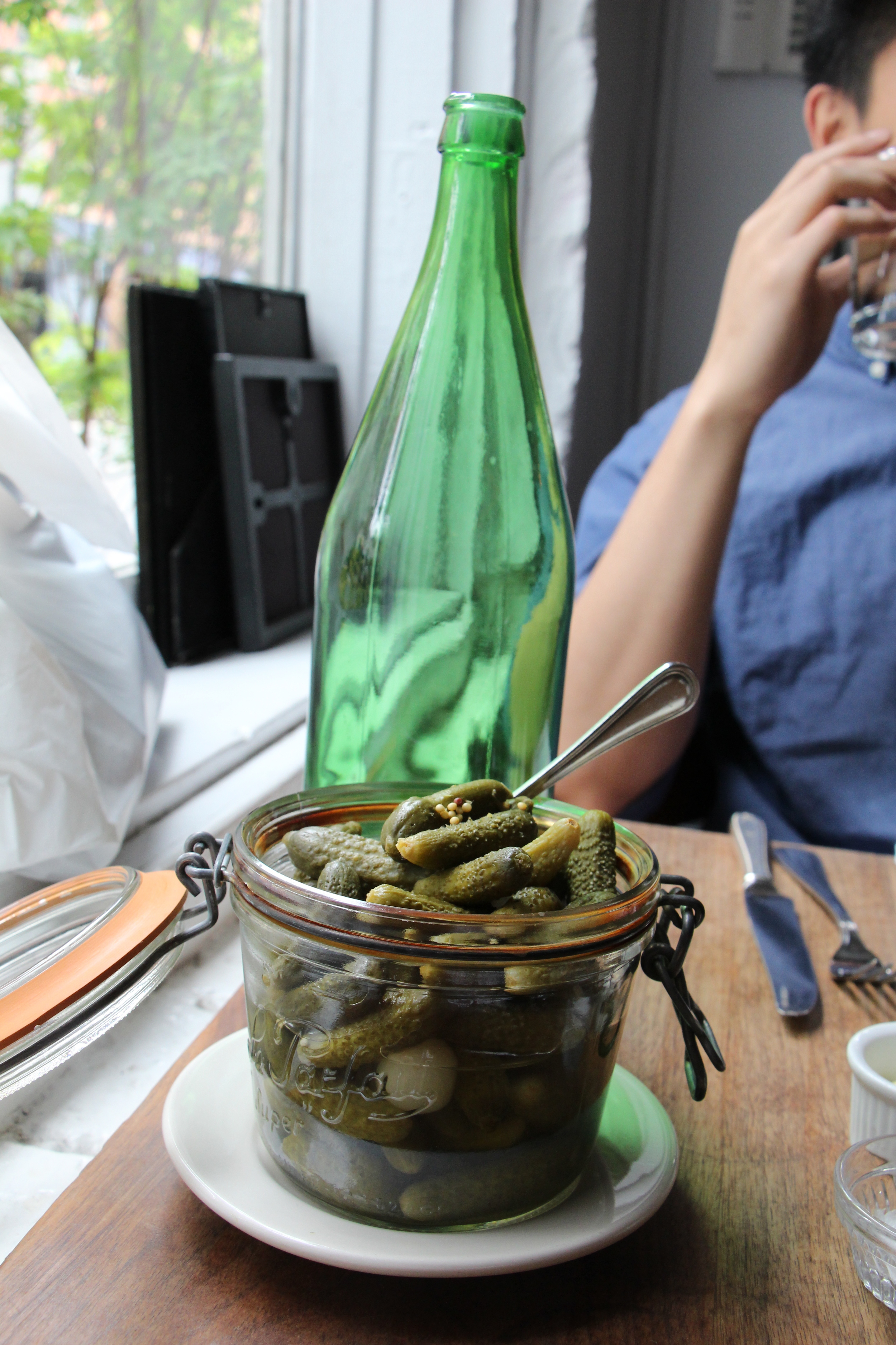 Bonus points for the complimentary pickles