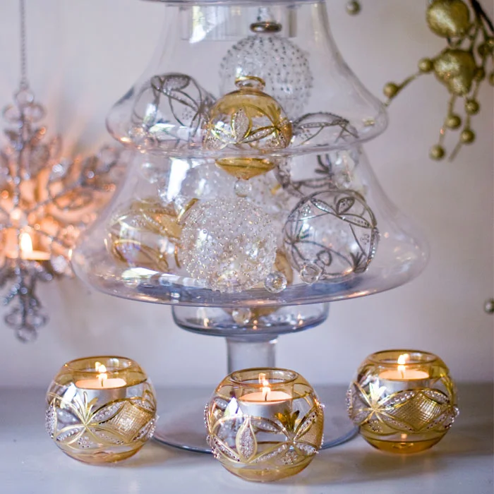 Medium Glass Christmas Tree Jar