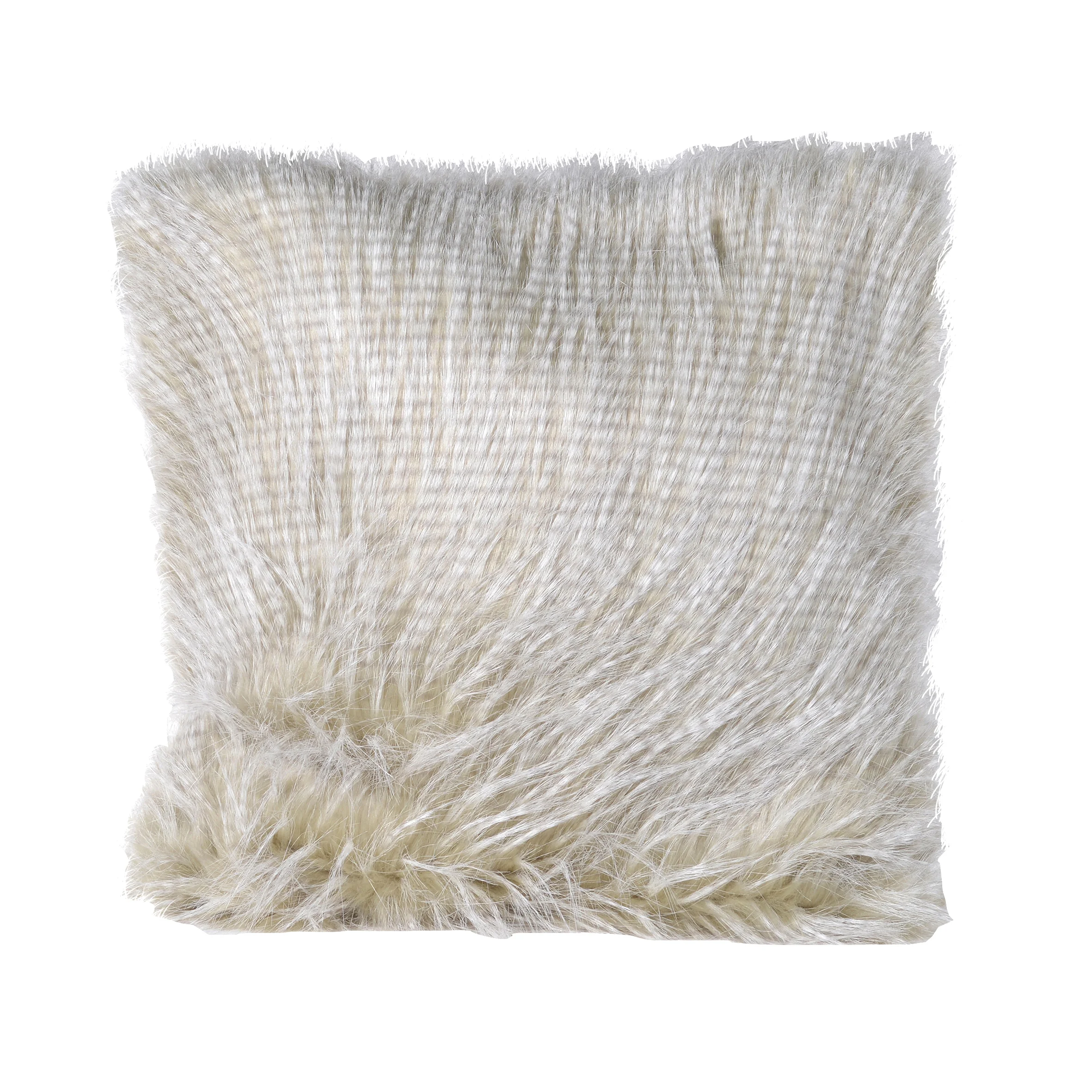 Grey Faux Fur Cushion