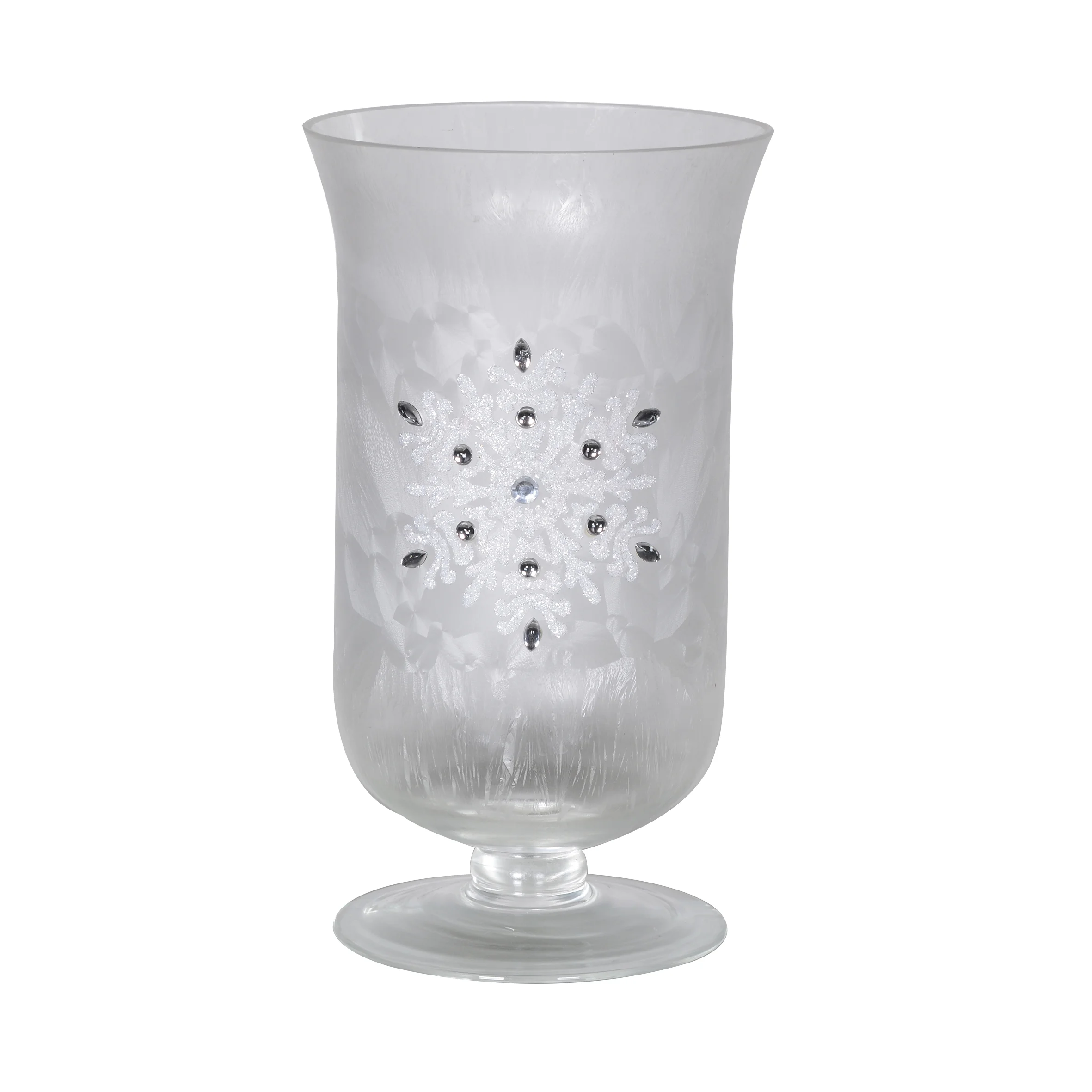 Snowflake Glass Hurricane