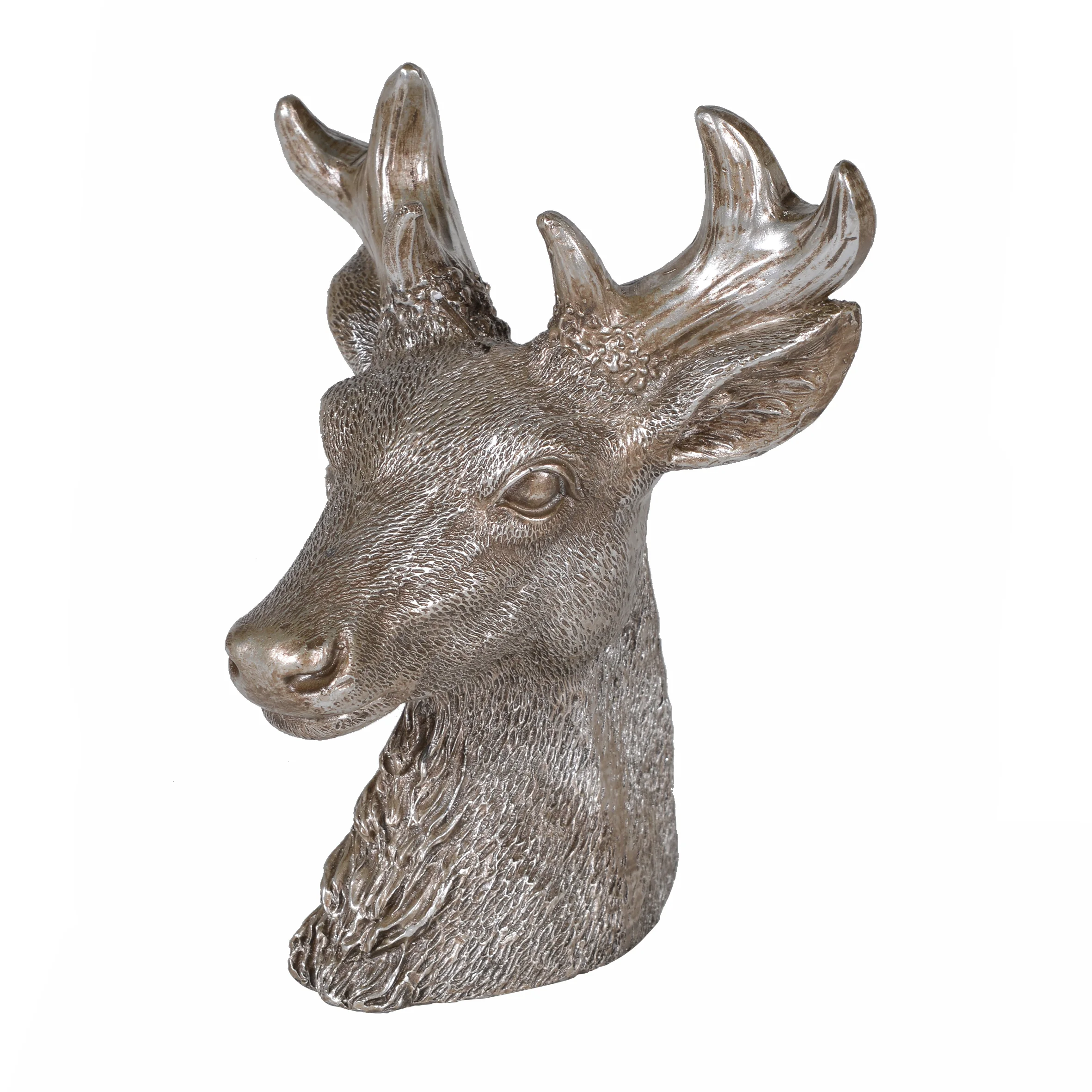 White Reindeer Head Candle 