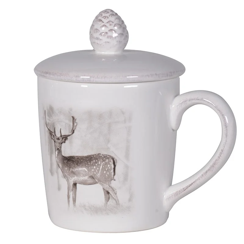 Hot Chocolate Mug with Deer
