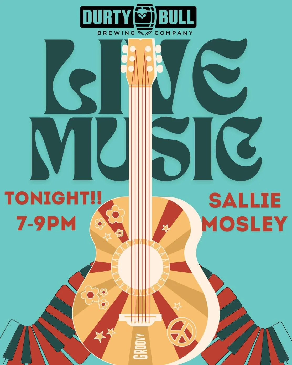 Can&rsquo;t decide between live music and beer?
Good news &mdash; we&rsquo;ve got both. Sallie Mosley, 7&ndash;9 PM. Problem solved. 🍻🎤