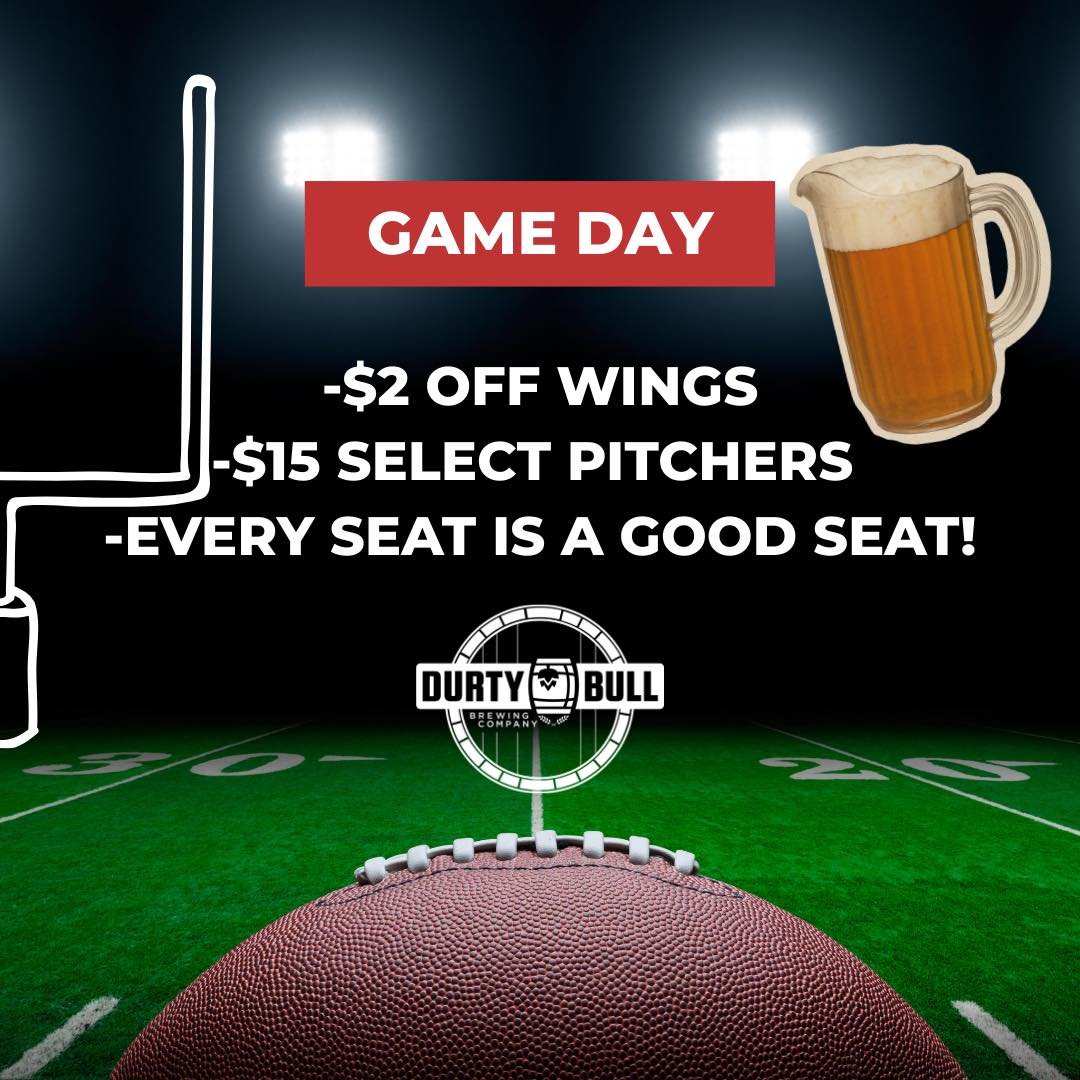 It&rsquo;s game day! Beer. Wings. Football. See you at the taproom 🍻🏈