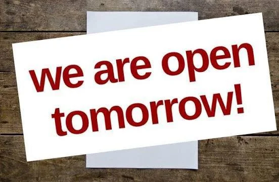 The ice has melted, the beer is cold 🍺 We&rsquo;re back open tomorrow with regular business hours&mdash;come see us!