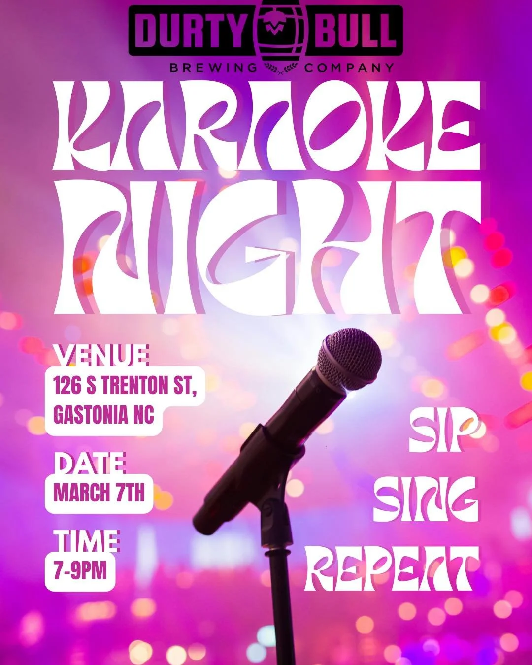 Don&rsquo;t forget &mdash; our FIRST EVER Karaoke 

Night is THIS SATURDAY from 7&ndash;9 PM! 🎤
We are so excited and can&rsquo;t wait to see y&rsquo;all take the mic! Come sing your heart out, grab a drink, and start the weekend off right!