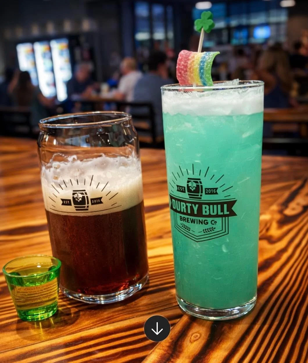 The luck of the Irish is pouring this weekend! 🍀
Grab a Shamrock Bomb and our Pot of Gold Punch and celebrate St. Patty&rsquo;s with us! 🌈✨