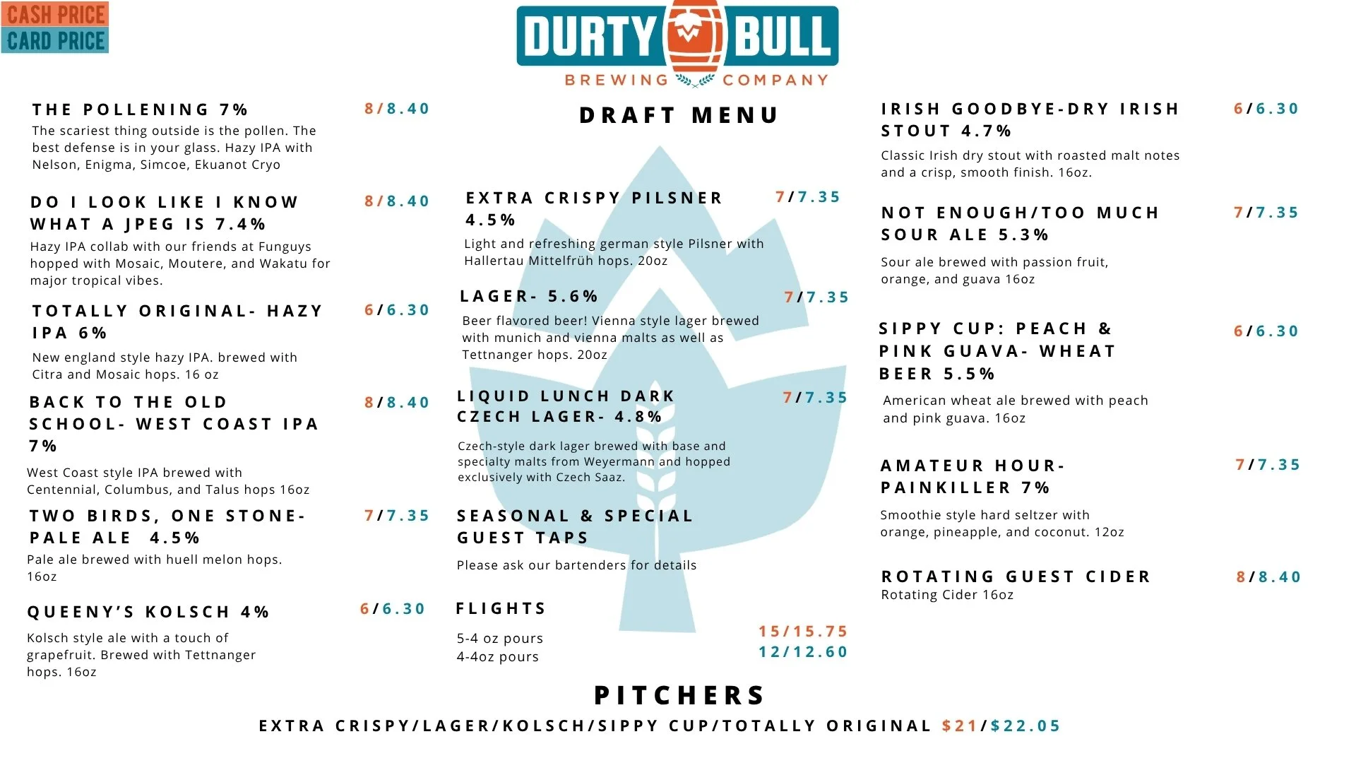 draft list beer menu craft beer menu beer list Durty Bull menu Durty Bull Gastonia Draft list Durty Bull Gastonia beer menu