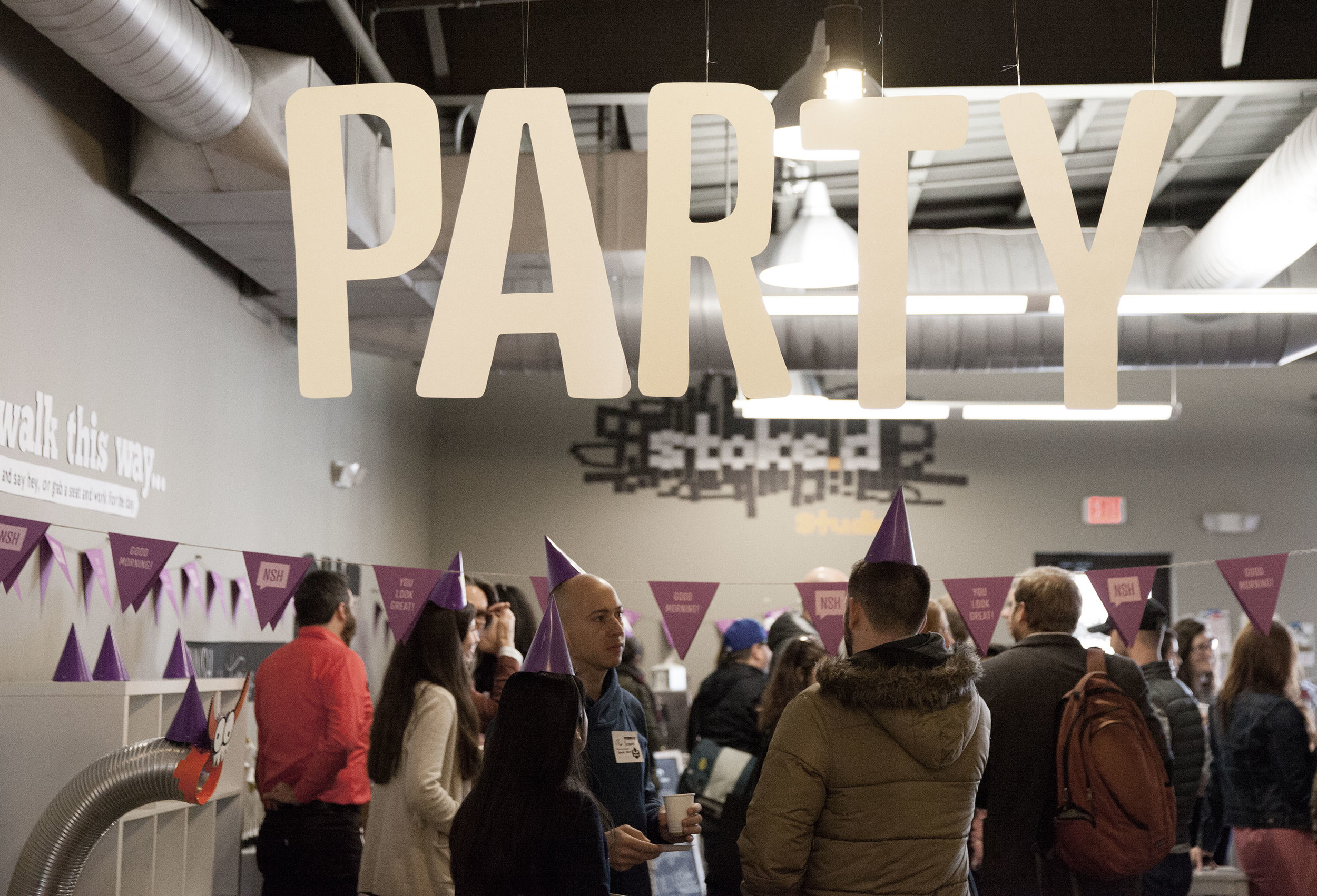 Party signage for our 1 yr Birthday event at The Skillery. March 2015 | Theme: Ink | Photo credit: Michaela M. Powell